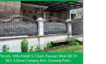 Rumah Villa Indah Ciangsa Bogor, Harga 900 Juta